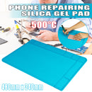 Phone Repairing Silicone Pad Thermostability Heat Insulation Silica Gel Pad Antistatic Anticorrosion Work Mat 480mm*340mm Silicone Pad