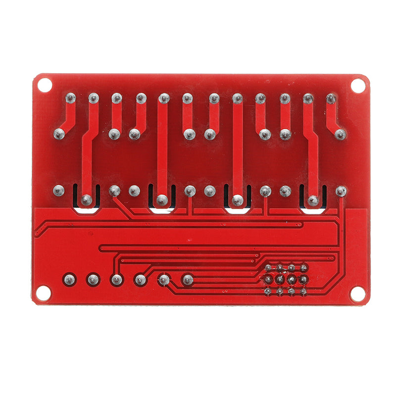 5Pcs DC12V 4 Channel Level Trigger Optocoupler Relay Module Power Supply Module