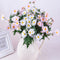 10PCS/ Artificial 9 Heads Korean Small Daisy Flowers Home Furnishing Garden Style Decorations