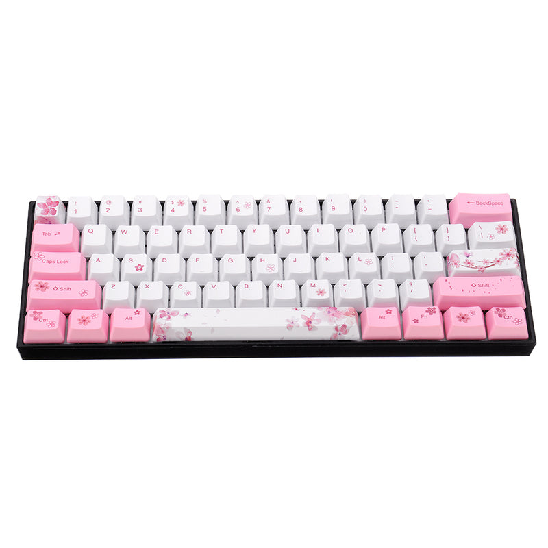 OEM Profile PBT Sublimation Sakura Keycap for 60% Anne pro 2 Royal Kludge RK61 Geek GK61 GK64 Mechanical Keyboard