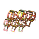 Suleve 120Pcs Fuel Hose Line Tubing Clamp 6 Size Spring Band Action Pipe Clip Color-Zinc Plated
