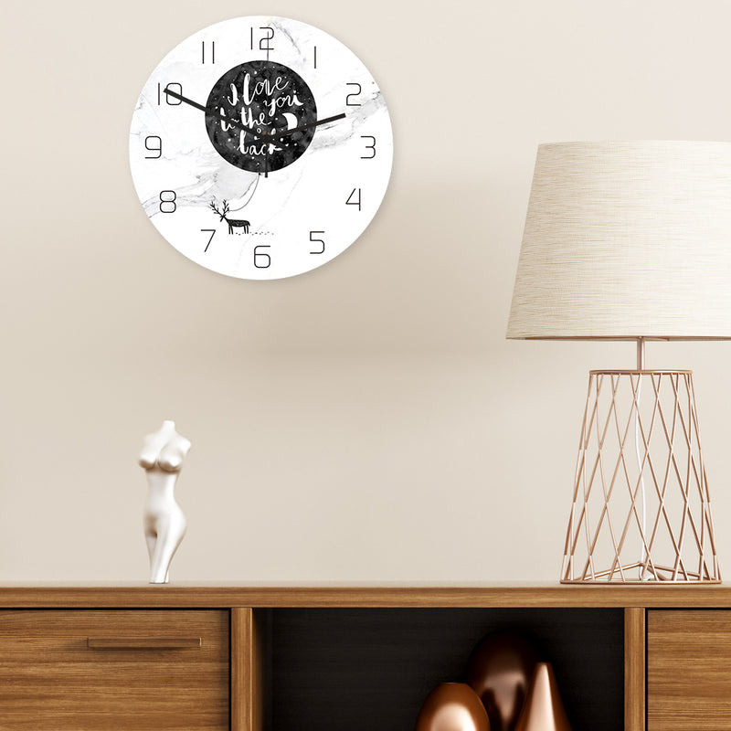 Loskii CC062 Creative Wall Clock Mute Wall Clock Quartz Wall Clock For Home Office Decorations