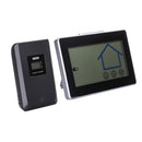 Wireless Touch Screen Weather Station Forecaster with Temperature Humidity Thermometer Outdoor Forecast Sensor Clock