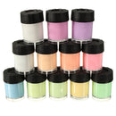 Luckyfine 12 Colors DIY Neon Luminous Paint Ultrabright Fluorescent Paint Set with 2 Painting Brush