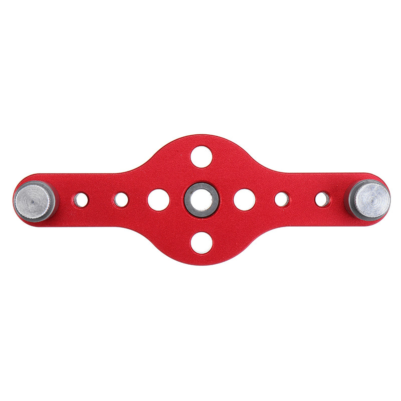 X600-2 Adjustable Aluminum Alloy Self-centering 6 8 10mm Dowel Jig Wood Panel Puncher Hole Locator Beech Center Hole Position Measuring Drilling Woodworking