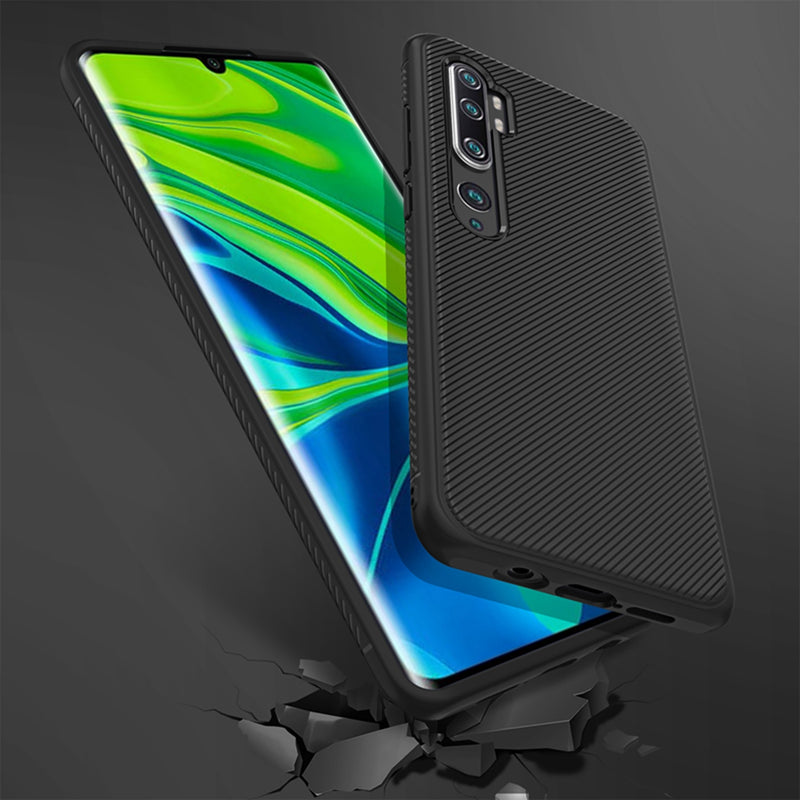 Bakeey Carbon Fiber Texture Ultra-thin Soft Silicone Shockproof Protective Case for Xiaomi Mi Note 10 / Xiaomi Mi Note 10 Pro / Xiaomi Mi CC9 Pro