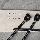 Double Head Folding Ruler Drill Guide Locator Ceramic Tile Hole Locator Pocket Hole Jig Punching Tool