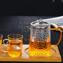 750ml Clear Glass Teapot Stainless Infuser & Lid Steeping Tea Flower Tea Pot