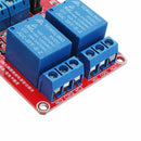 3Pcs 5V 2 Channel Level Trigger Optocoupler Relay Module