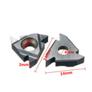 Drillpro 10pcs 16ER AG55 Tungsten Steel Inserts External Turning Tool Holder Inserts