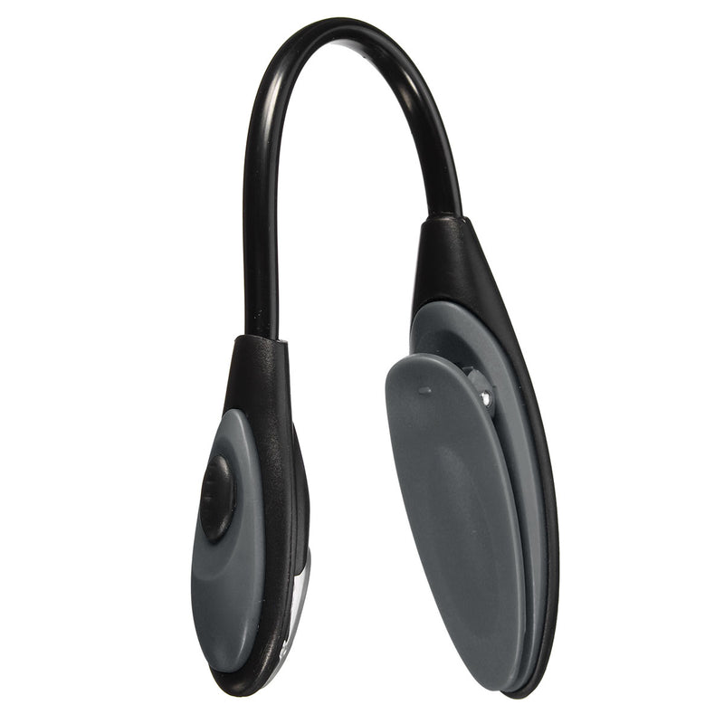 Portable Flexible Mini Clip On Book Desk Light Bright White Reading Lamp