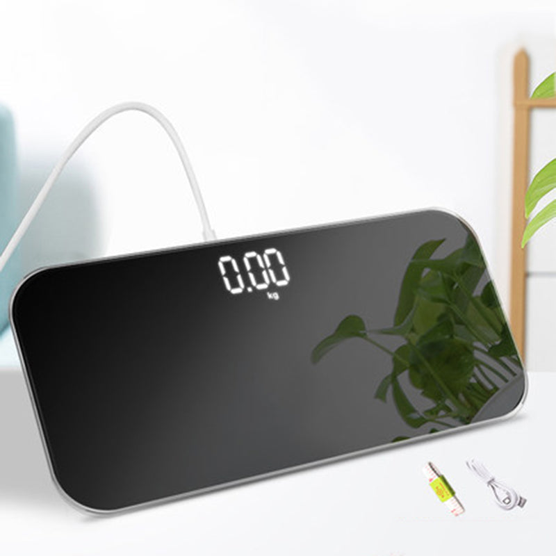 KCASA 0506 LED Weight Scale Mirror Surface Scales Household Electronic Scale Mini Health-Moniroring Scales