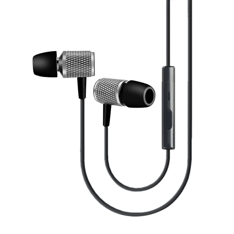 Binai AH-1 3.5mm Audio Holographic Chip CNC Earphone Headphone Hifi Noise Cancelling Waterproof Wired Control Earbuds With Mic for Xiaomi Huawei