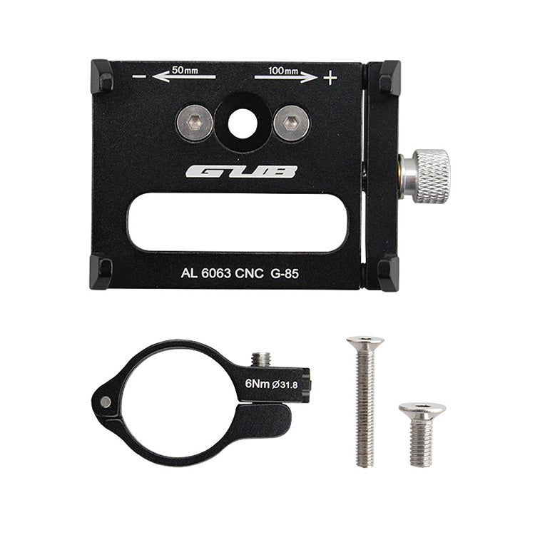 GUB G85 AL6063 CNC Bicycle Phone Holder Bracket for Phone GPS Device Up To 6.2 Inch Non-slip