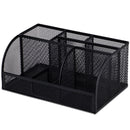 XIAOMI Ecosystem Deli 8903 Multi-functional 7 Grids Combination Pencil Holder Metal Mesh Desktop Organizer Storage Box Pen Stand Office School Supplies