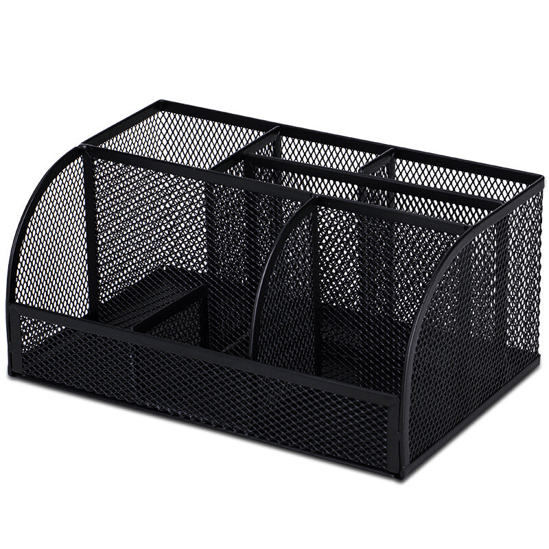 XIAOMI Ecosystem Deli 8903 Multi-functional 7 Grids Combination Pencil Holder Metal Mesh Desktop Organizer Storage Box Pen Stand Office School Supplies