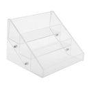 Women Cosmetic Lipsticks Nail Polish Jewelry Storage 3 Tiers Acrylic Nail Polish Display Wall Rack Organizer Holds 15 Bottles Clear