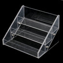 Women Cosmetic Lipsticks Nail Polish Jewelry Storage 3 Tiers Acrylic Nail Polish Display Wall Rack Organizer Holds 15 Bottles Clear