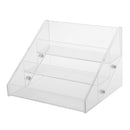 Women Cosmetic Lipsticks Nail Polish Jewelry Storage 3 Tiers Acrylic Nail Polish Display Wall Rack Organizer Holds 15 Bottles Clear
