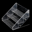 Women Cosmetic Lipsticks Nail Polish Jewelry Storage 3 Tiers Acrylic Nail Polish Display Wall Rack Organizer Holds 15 Bottles Clear