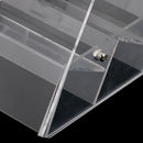 Women Cosmetic Lipsticks Nail Polish Jewelry Storage 3 Tiers Acrylic Nail Polish Display Wall Rack Organizer Holds 15 Bottles Clear
