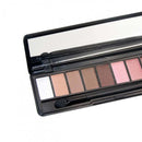 Women Pro Girls Fashionable Eye Makeup Beauty Cosmetic Tools 10 Colors Shades Shimmer Eyeshadow Palette Kit with Brush