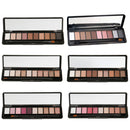 Women Pro Girls Fashionable Eye Makeup Beauty Cosmetic Tools 10 Colors Shades Shimmer Eyeshadow Palette Kit with Brush