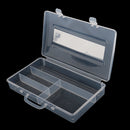 1x Empty Nail Art Storage Rhinestone Gems Beads Case Box Jewelry Organizer Container 4 Compartment Random Color