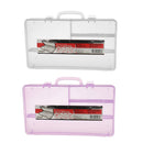 1x Empty Nail Art Storage Rhinestone Gems Beads Case Box Jewelry Organizer Container 4 Compartment Random Color