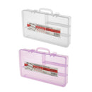 1x Empty Nail Art Storage Rhinestone Gems Beads Case Box Jewelry Organizer Container 4 Compartment Random Color
