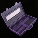 1x Empty Nail Art Storage Rhinestone Gems Beads Case Box Jewelry Organizer Container 4 Compartment Random Color