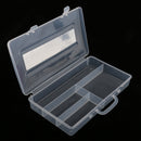 1x Empty Nail Art Storage Rhinestone Gems Beads Case Box Jewelry Organizer Container 4 Compartment Random Color
