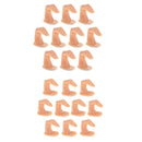 Lot of 10 pcs Professional Nail Practice Hand Finger Reusable Sticky Plastic Model for Hand Manicure Nail Art Training Beginners