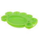 2pcs Nail Art Paint Draw Polish Color Mixing Palette Plate Disk Dishes Essential DIY Tools - Random Color