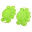 2pcs Nail Art Paint Draw Polish Color Mixing Palette Plate Disk Dishes Essential DIY Tools - Random Color