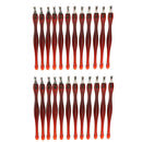 24pcs Nail Art Pusher Pedicure Cuticle Dead Skin Remover Exfoliator Salon Home Tools Set