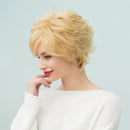 Women's Ladies Hair Wig Stylish Short Fluffy Curly Blonde Lady Full Wig New
