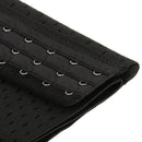Women Girls Ladies Breathable Elastic Waist Cincher Corset Body Shaper With 3 Row Hooks M Black