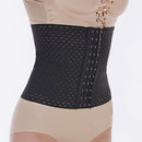 Women Girls Ladies Breathable Elastic Waist Cincher Corset Body Shaper With 3 Row Hooks M Black