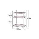 3 Tiers Kitchen Bathroom Shower Caddy Storage Rack Stainless Shelf Organiser Rust-proof