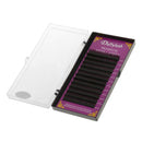 Professional Natural Individual Fake Eyelashes Lashes Extensions Semi Permanent Black 0.07mm Thickness 9mm C Curl