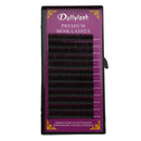 Professional Natural Individual Fake Eyelashes Lashes Extensions Semi Permanent Black 0.07mm Thickness 9mm C Curl