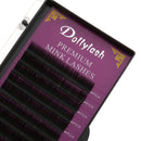 Professional Natural Individual Fake Eyelashes Lashes Extensions Semi Permanent Black 0.07mm Thickness 9mm C Curl