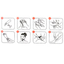 New 10PCS Double Sided Hair Removal Cold Wax Strips Waxing Paper Skin Smooth Care Tools for Leg Arm Bikini Full Body Facial Hair