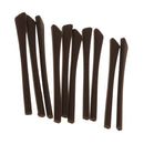 10x Expandable Silicone Eyeglasses End Tips Ear Sock Tubes Replacement Brown