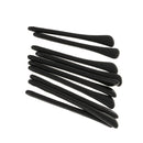 10x Expandable Silicone Eyeglasses End Tips Ear Sock Tubes Replacement Black
