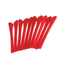 10pcs Expandable Silicone Eyeglasses End Tips Ear Sock Tubes Replacement Red