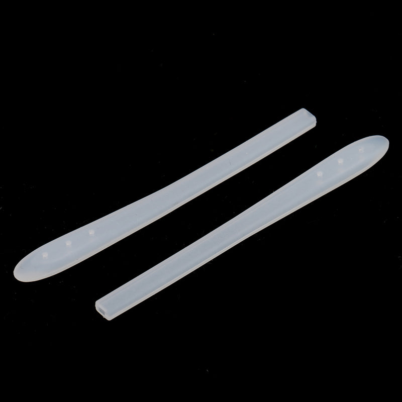 10x Expandable Silicone Eyeglasses End Tips Ear Sock Tubes Replacement White