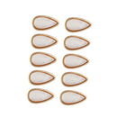 10 Pieces Opals Eyeglasses Nose Pads Optical Sunglasses Pink Teardrop Push