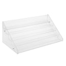 5 Tiers Clear Acrylic Nail Polish Varnish Display Stand Table Top Lipstick Organizer Shop Counter Retail Rack Holds 65 Bottles